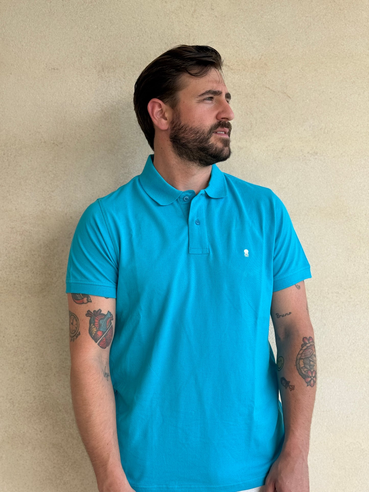 POLO AZUL TURQUESA