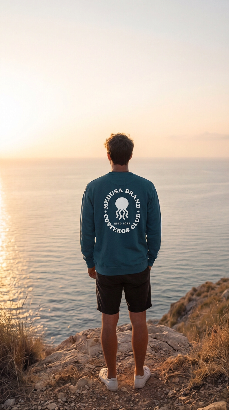 SUDADERA COSTEROS CLUB AZUL PETRÓLEO