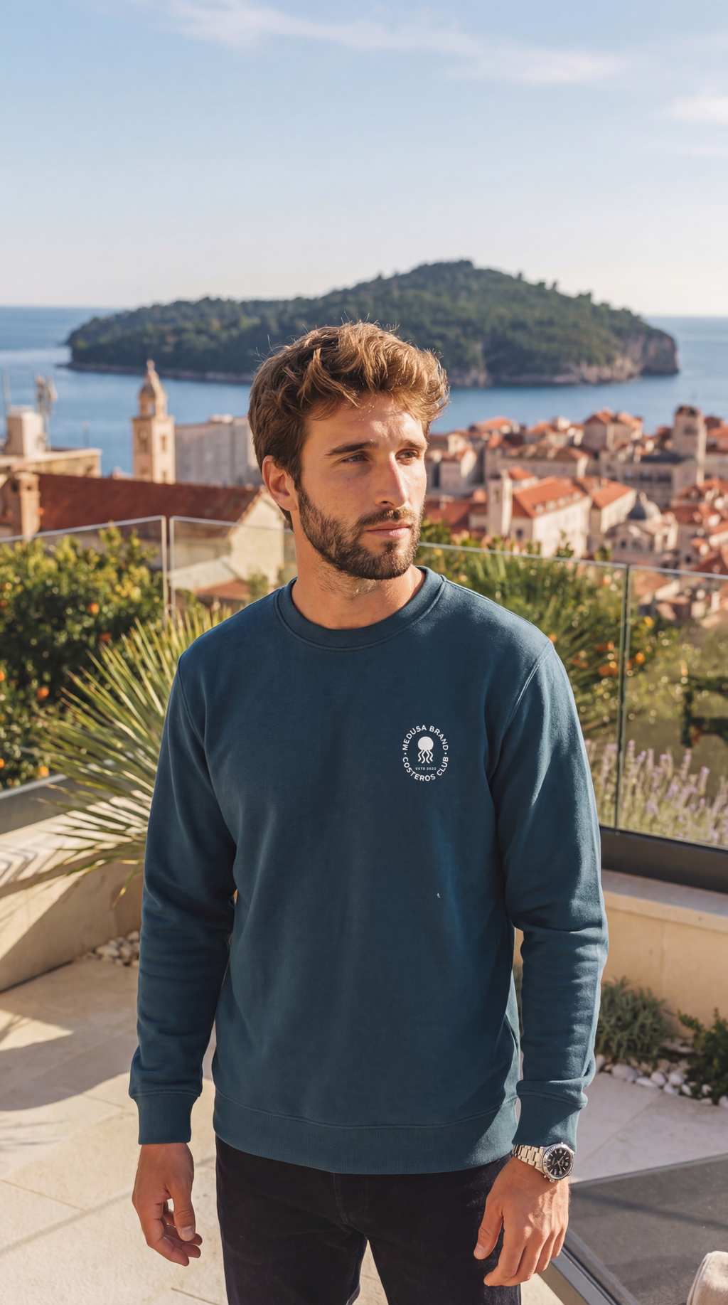 SUDADERA COSTEROS CLUB AZUL PETRÓLEO