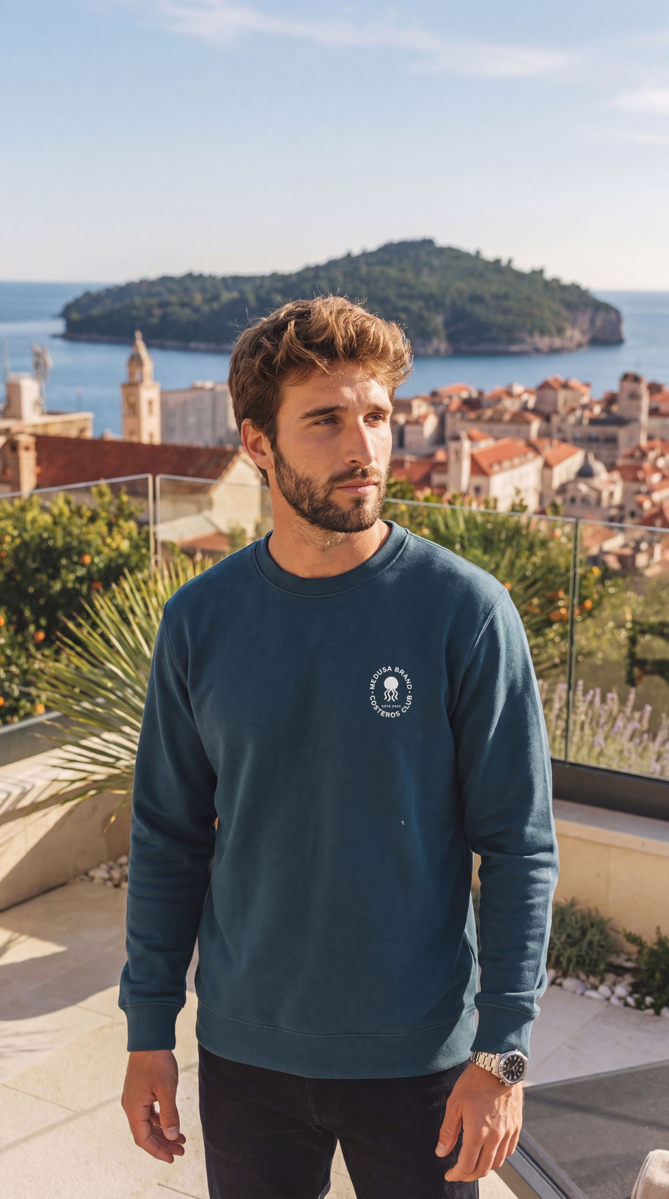 SUDADERA COSTEROS CLUB AZUL PETRÓLEO