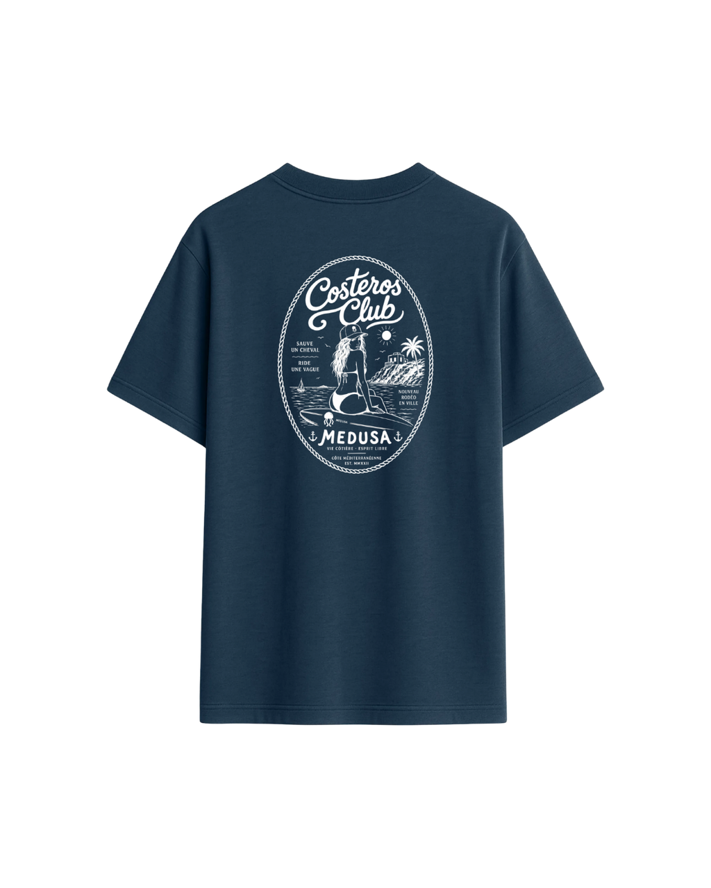CAMISETA SURFERA MARINO