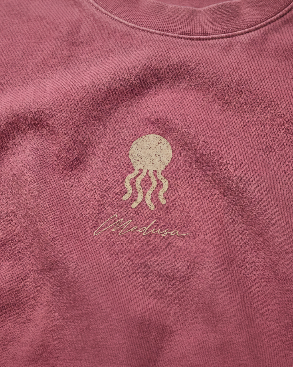 CREWNECK MEDUSA CLUB BURGUNDY