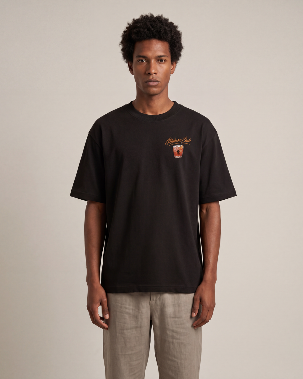 CAMISETA COCTAIL NEGRA