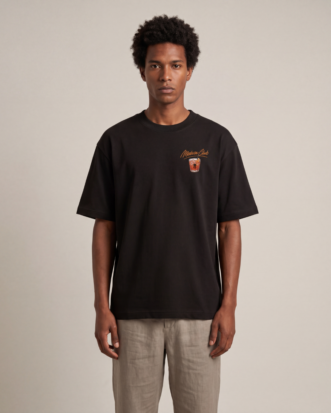 CAMISETA COCTAIL NEGRA