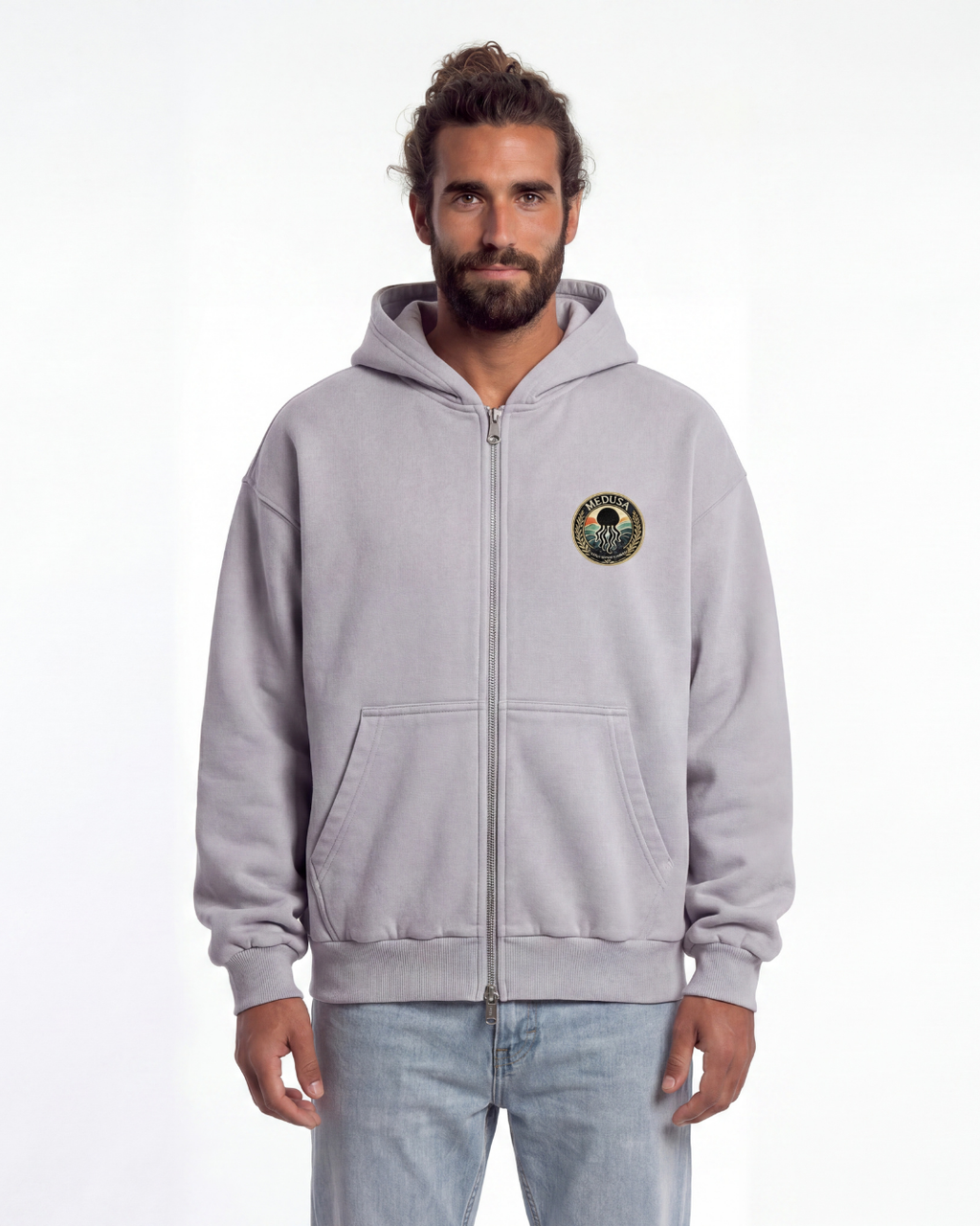 ZIPPER HOODIE COSTA STATE OF MIND GRIS