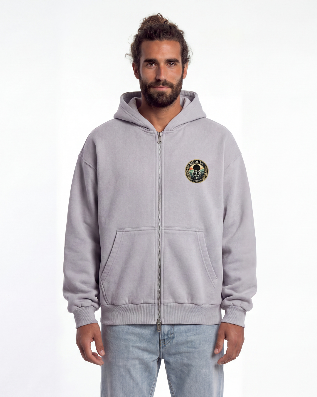 ZIPPER HOODIE COSTA STATE OF MIND GRIS