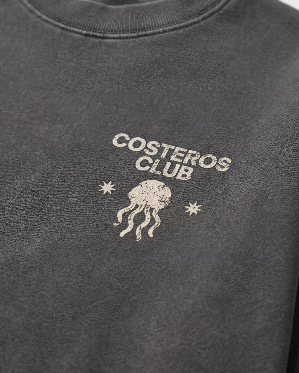 CREWNECK OCEAN MINDED CITY ROOTED CHARCOAL