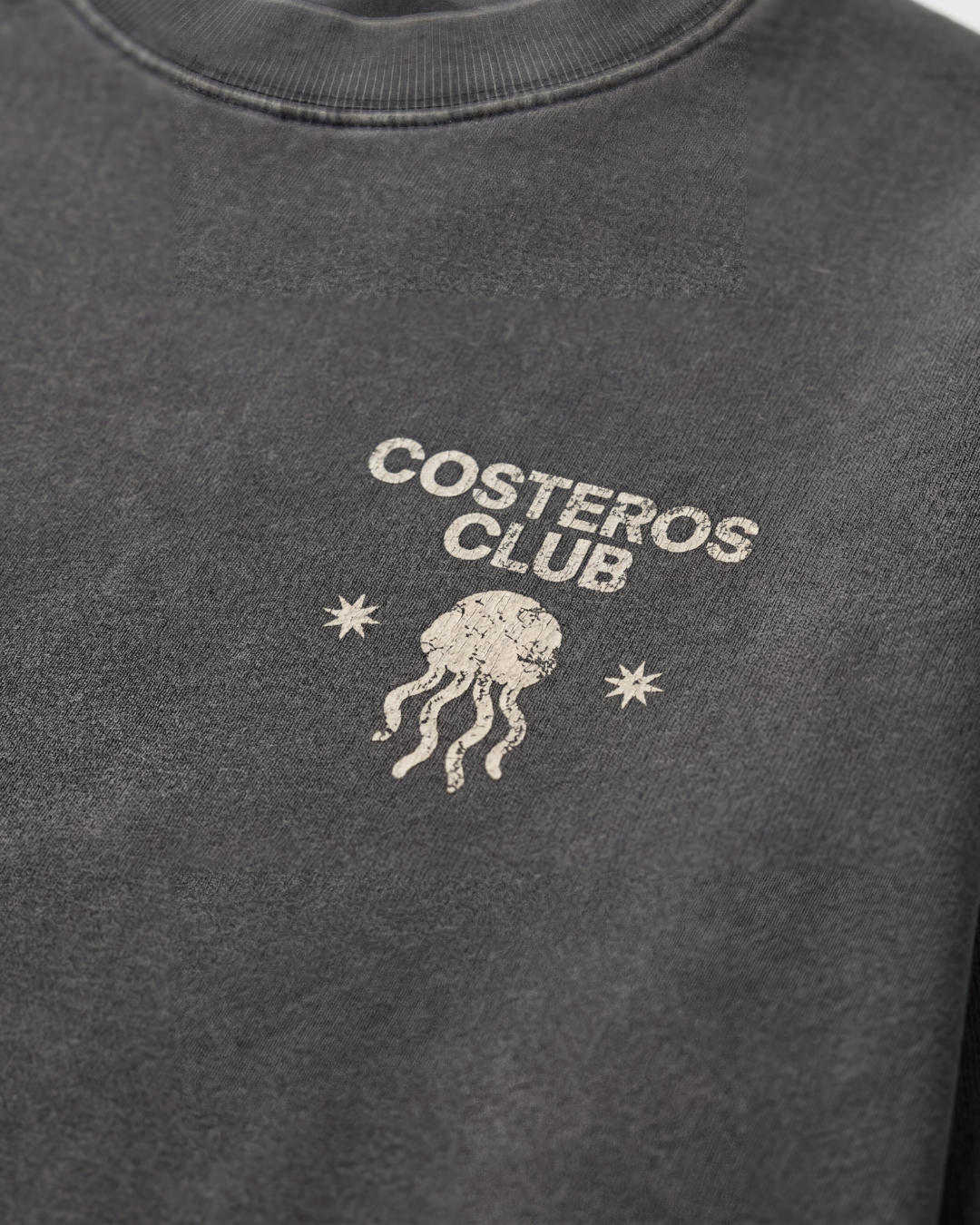 CREWNECK OCEAN MINDED CITY ROOTED CHARCOAL