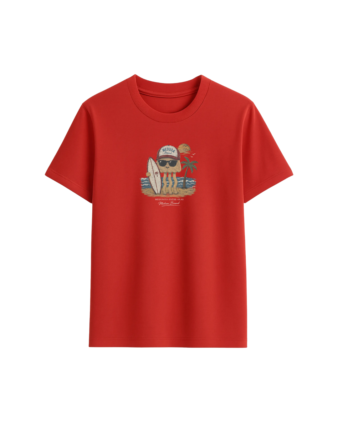 CAMISETA MEDUSITO ROJA