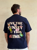 CAMISETA CROPPED STICKERS MARINO