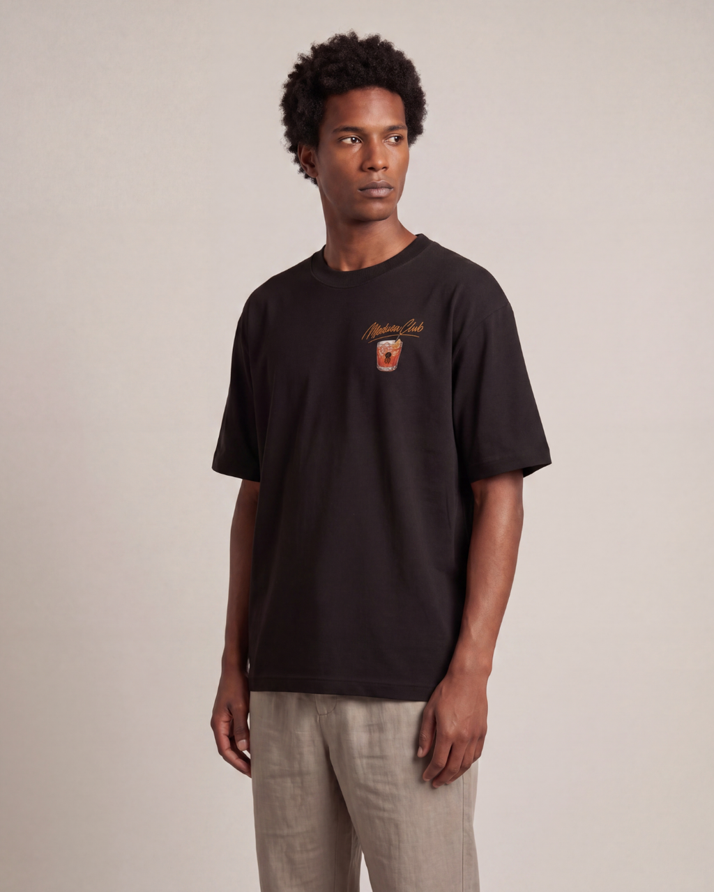 CAMISETA COCTAIL NEGRA