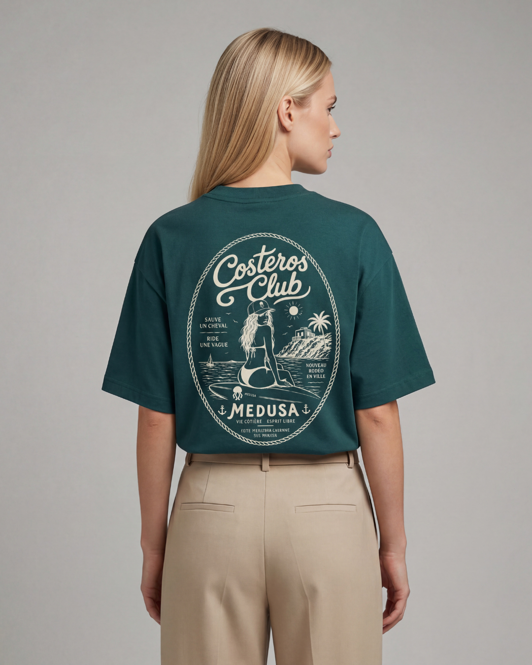 CAMISETA SURFERA VERDE
