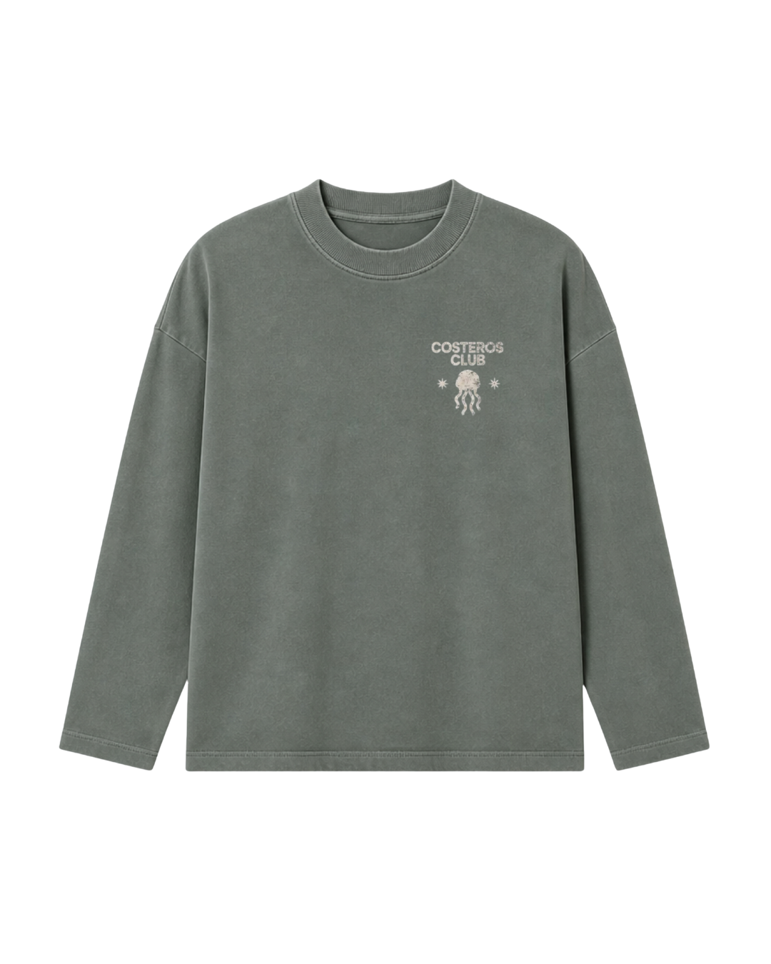 CREWNECK OCEAN MINDED CITY ROOTED VERDE SECO