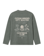 CREWNECK OCEAN MINDED CITY ROOTED VERDE SECO