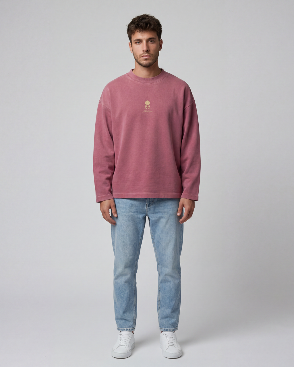 CREWNECK MEDUSA CLUB BURGUNDY