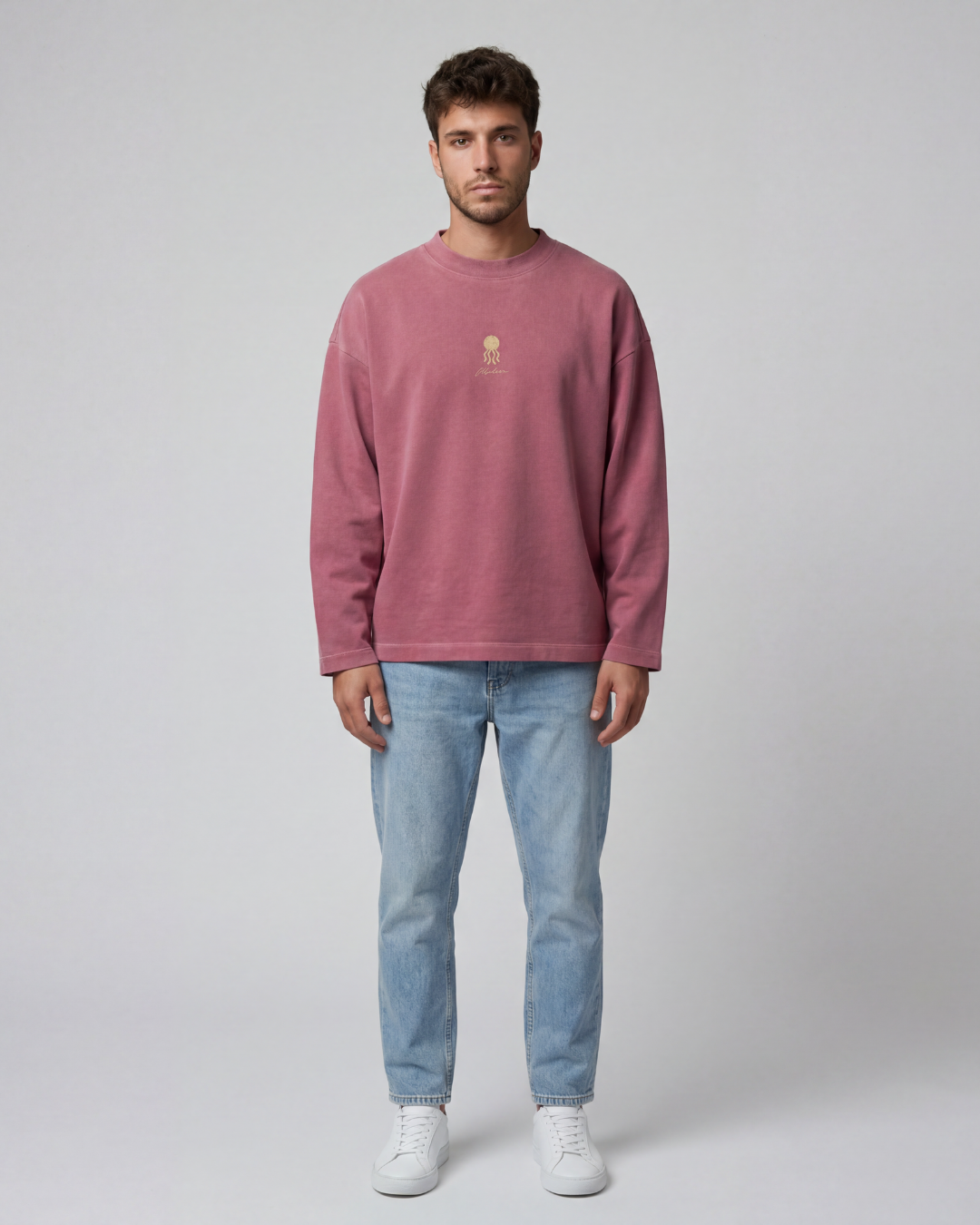 CREWNECK MEDUSA CLUB BURGUNDY