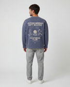 CREWNECK OCEAN MINDED CITY ROOTED MARINO