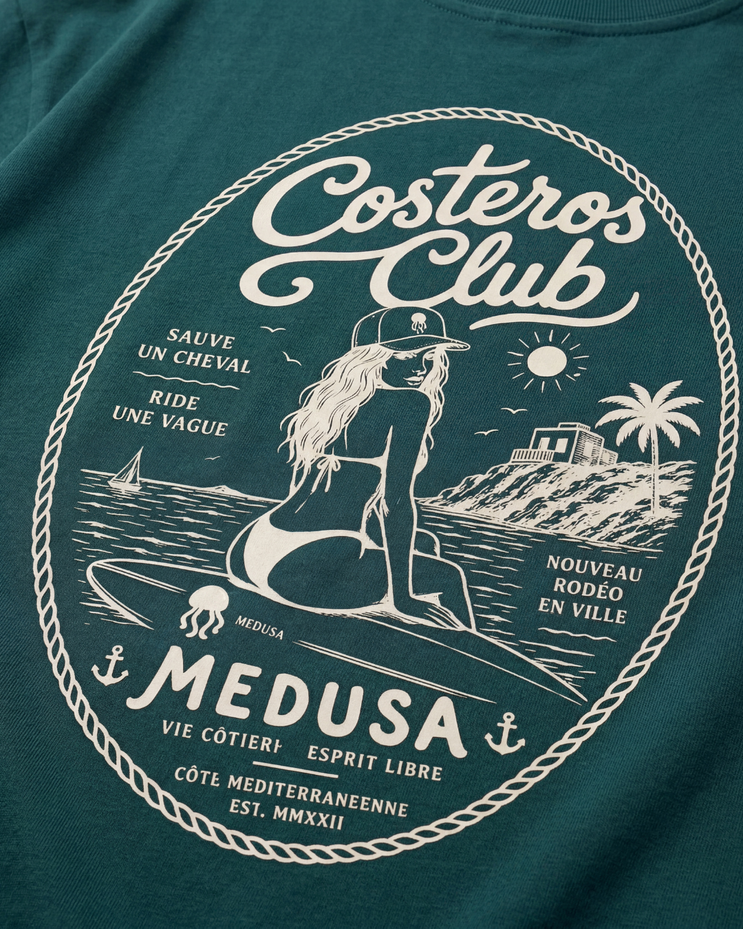 CAMISETA SURFERA VERDE
