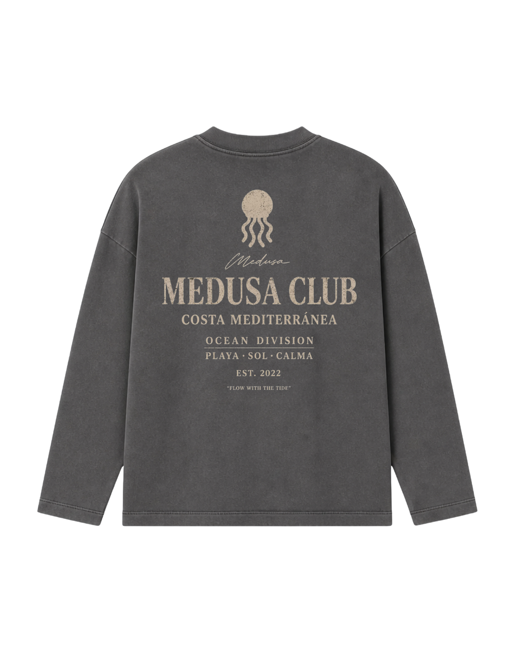 CREWNECK MEDUSA CLUB CHARCOAL