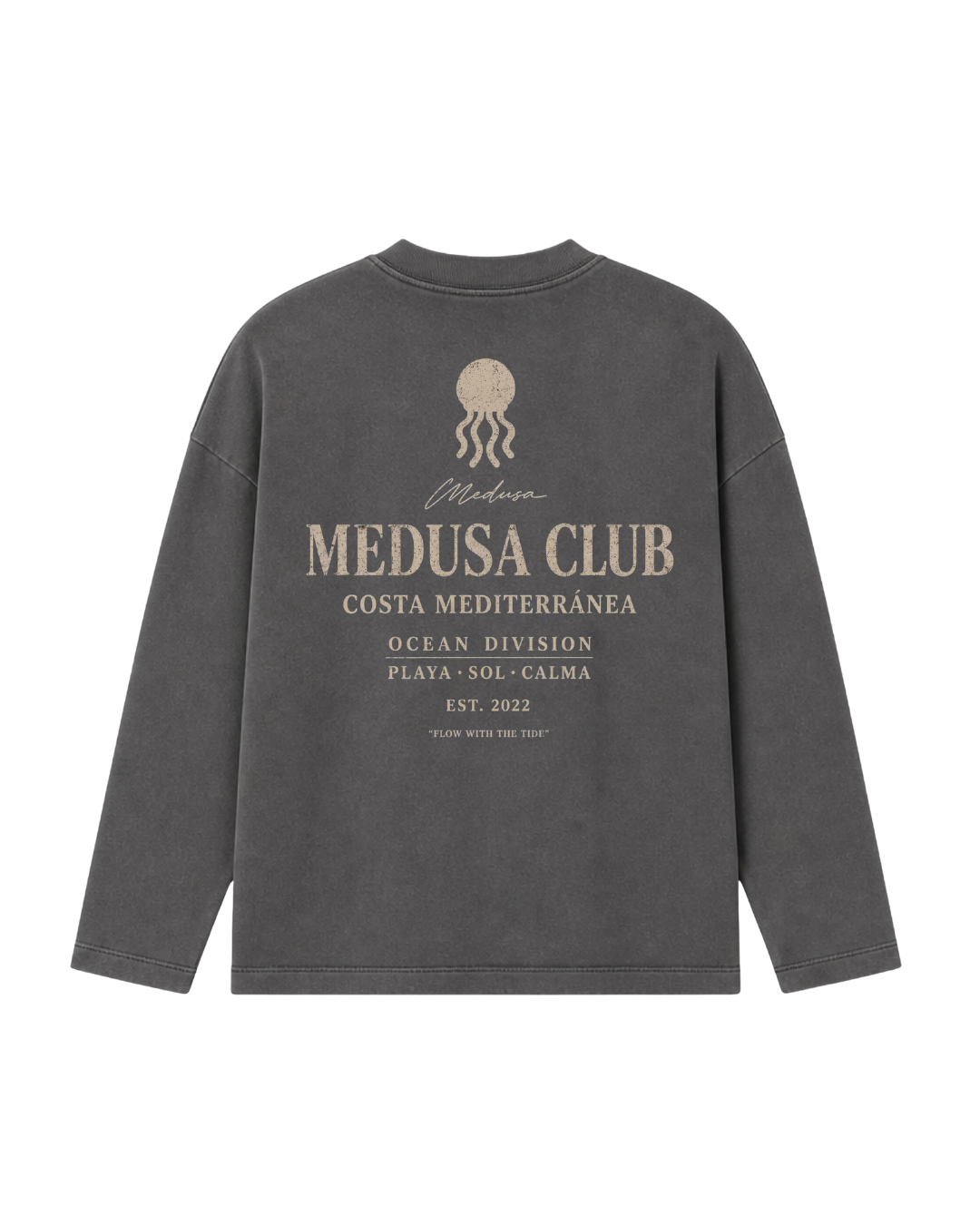 CREWNECK MEDUSA CLUB CHARCOAL