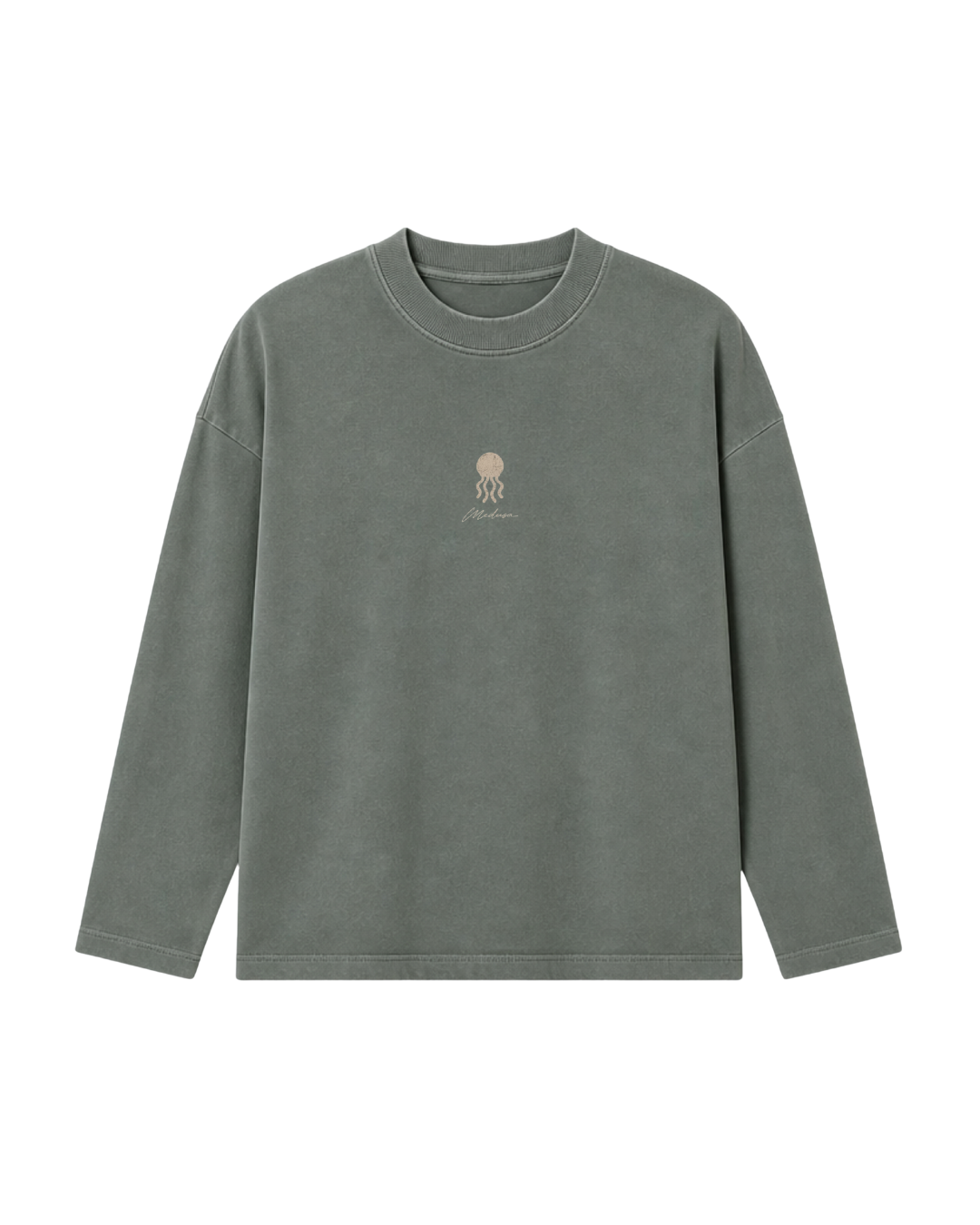 CREWNECK MEDUSA CLUB VERDE SECO