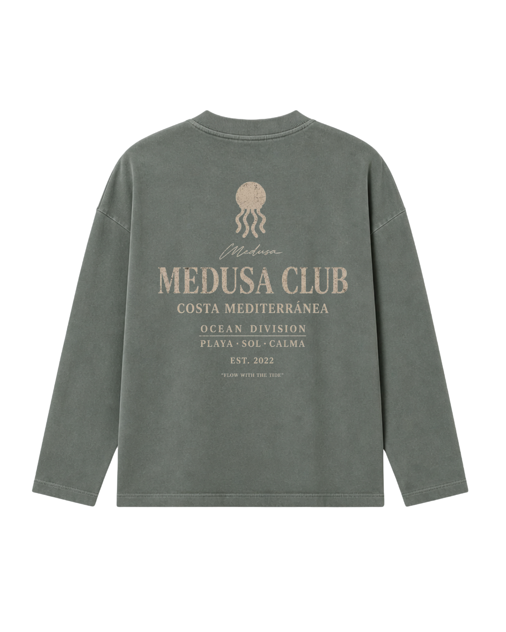 CREWNECK MEDUSA CLUB VERDE SECO