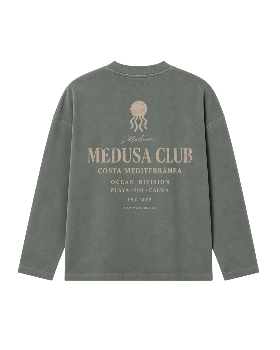 CREWNECK MEDUSA CLUB VERDE SECO