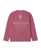 CREWNECK MEDUSA CLUB BURGUNDY