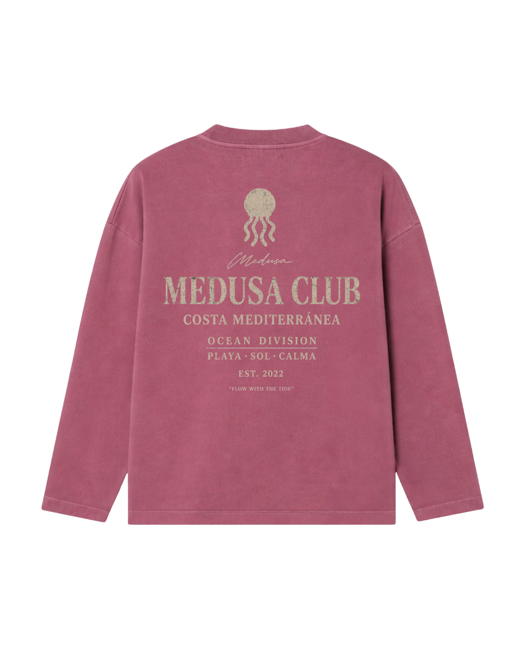 CREWNECK MEDUSA CLUB BURGUNDY