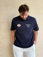 CAMISETA CROPPED STICKERS MARINO