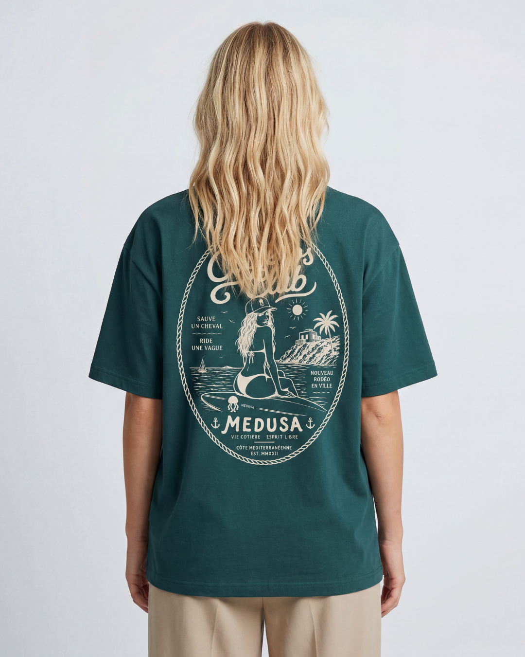 CAMISETA SURFERA VERDE