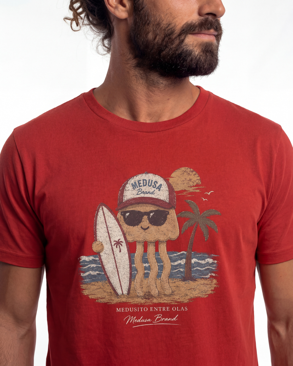 CAMISETA MEDUSITO ROJA