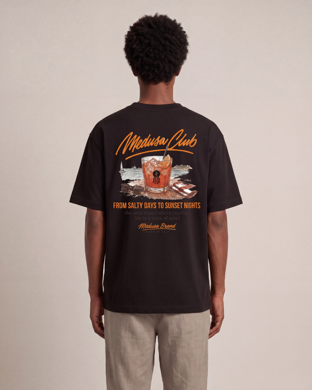 CAMISETA COCTAIL NEGRA