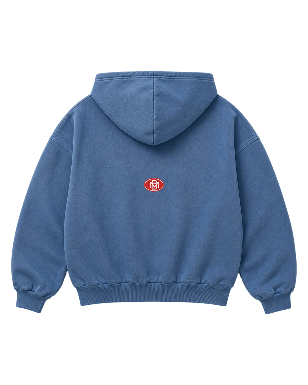 ZIPPER HOODIE LOGO MB AZUL