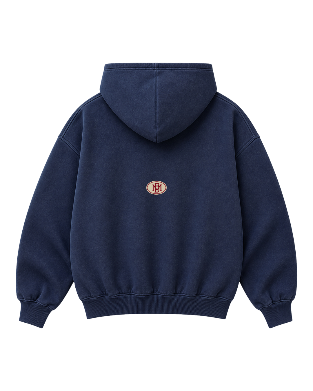 ZIPPER HOODIE LOGO MB MARINO