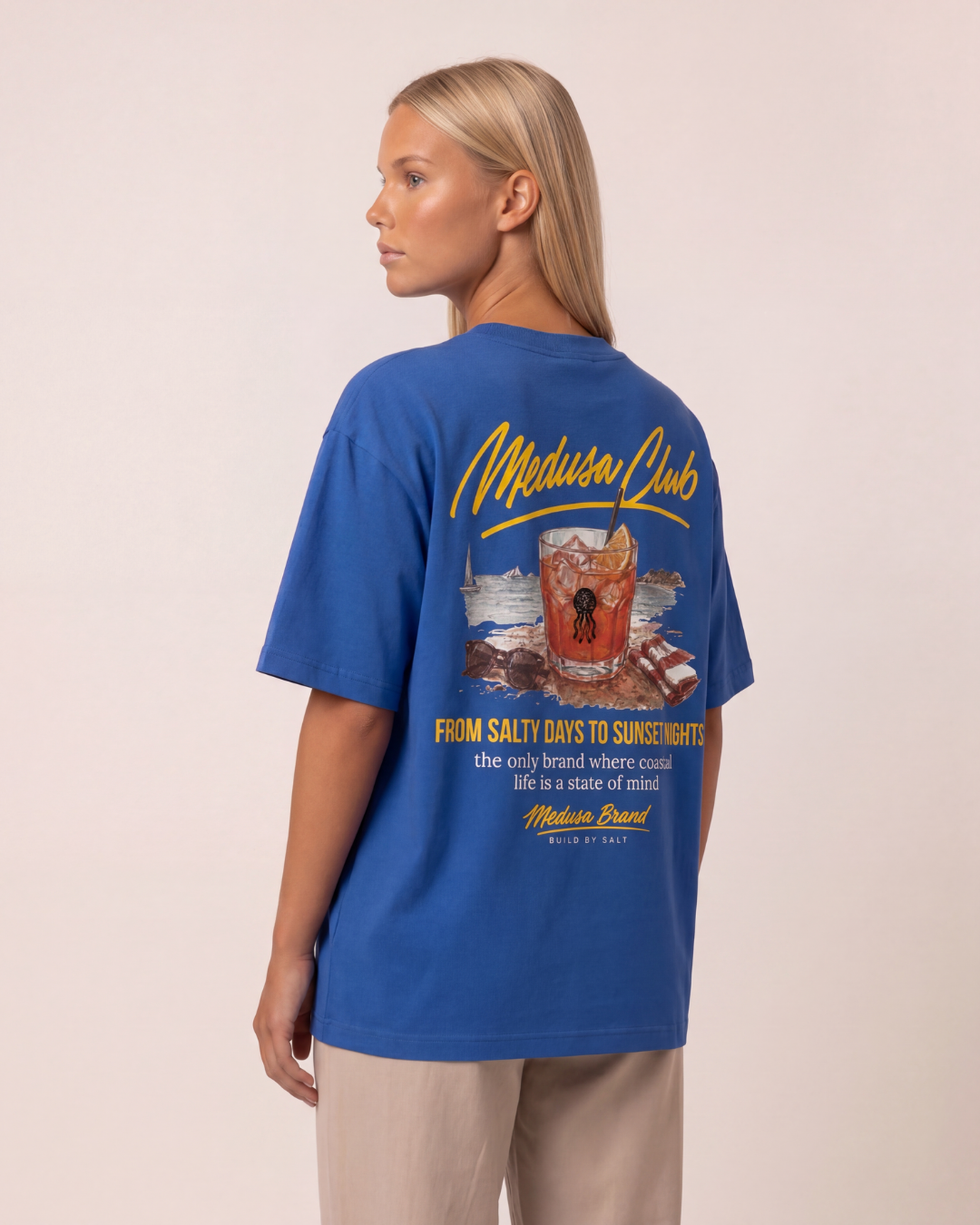 CAMISETA COCTAIL AZUL