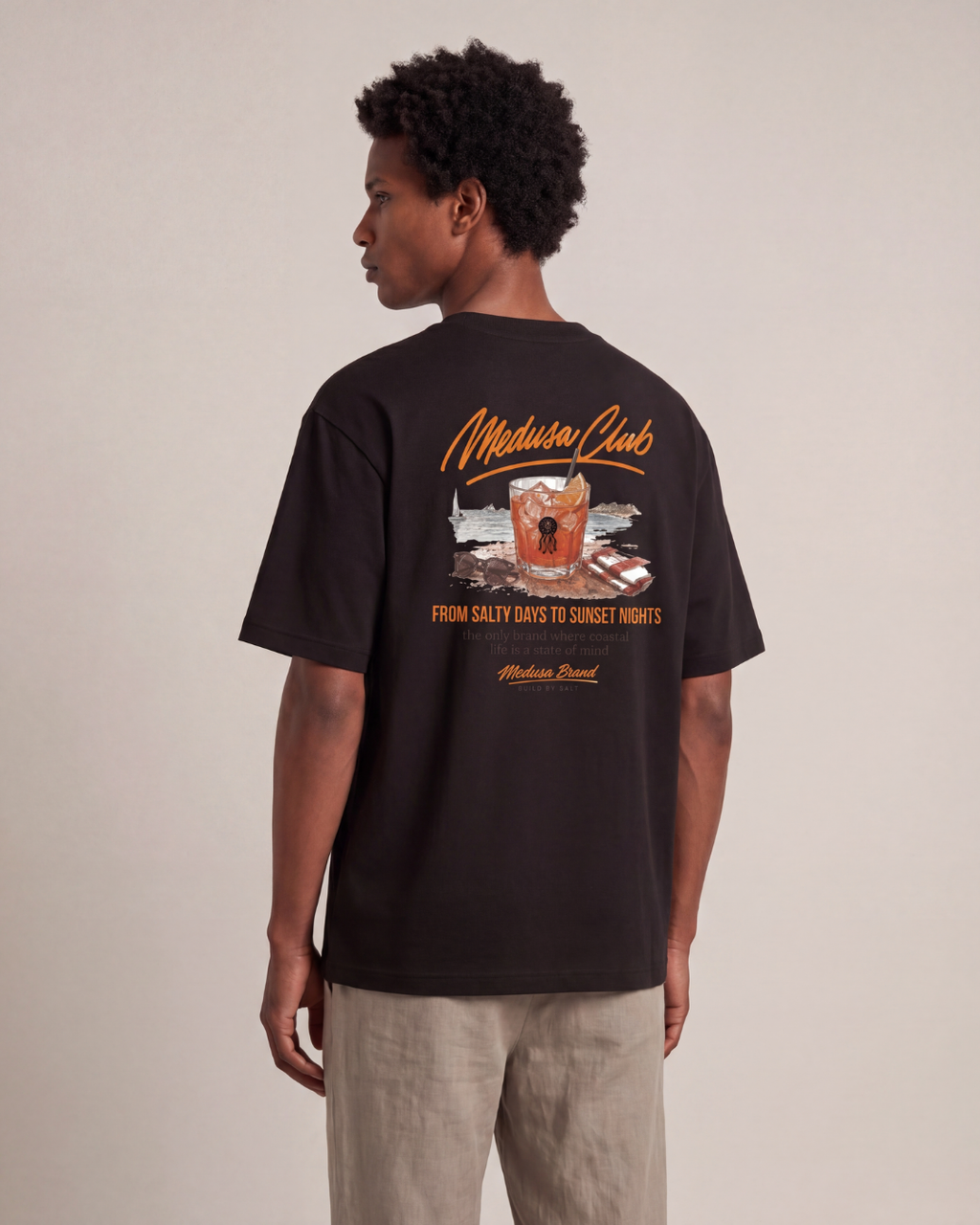 CAMISETA COCTAIL NEGRA