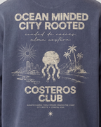 CREWNECK OCEAN MINDED CITY ROOTED MARINO