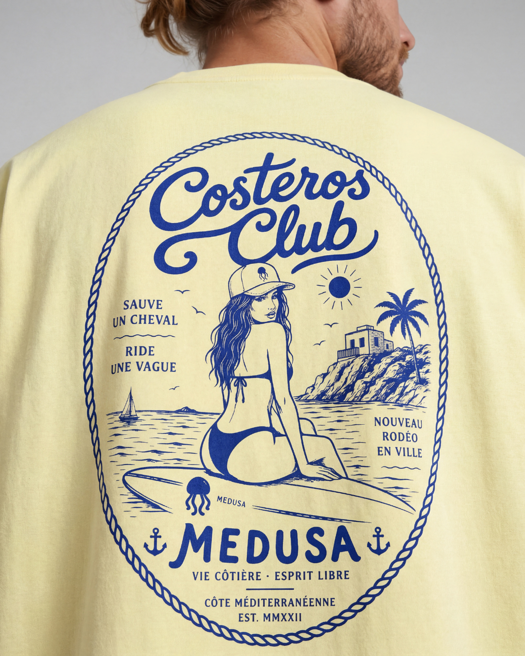 CAMISETA SURFERA AMARILLA