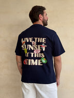 CAMISETA CROPPED STICKERS MARINO