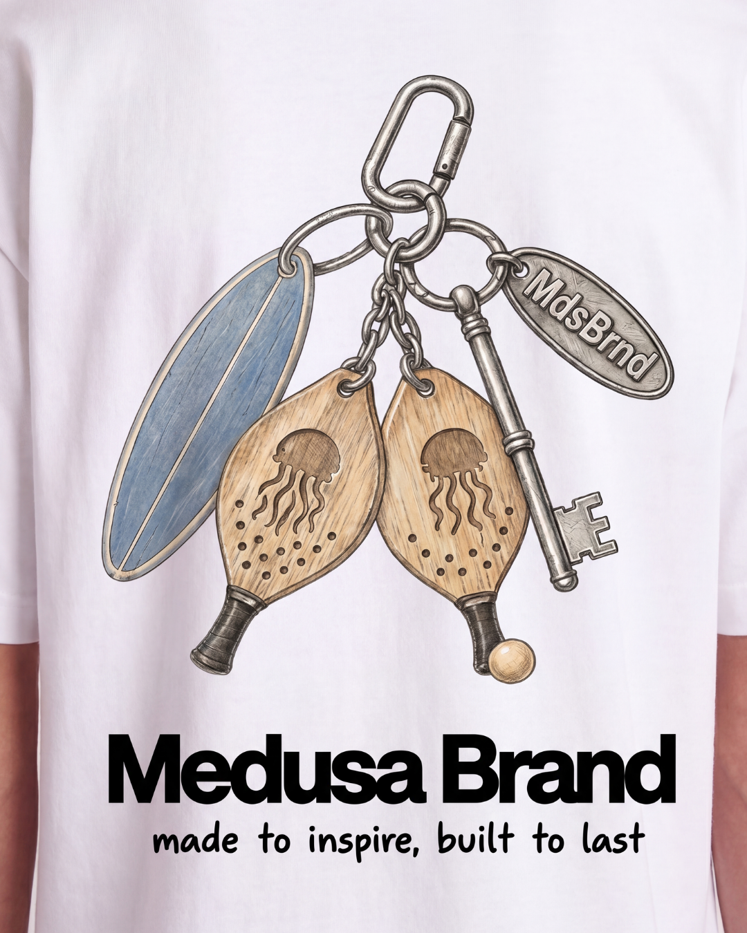 CAMISETA LLAVERO BLANCA