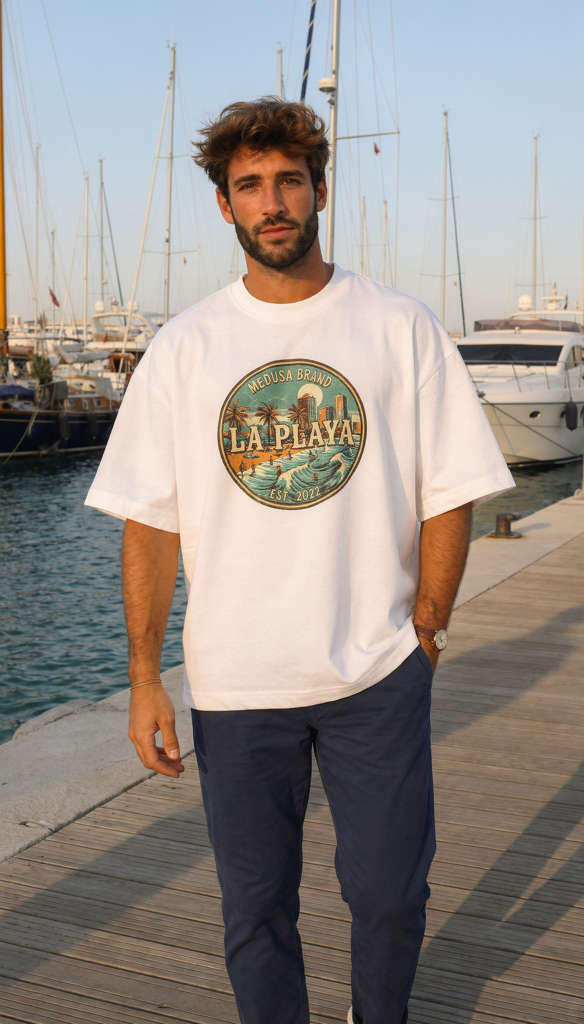 CAMISETA BOXY LA PLAYA