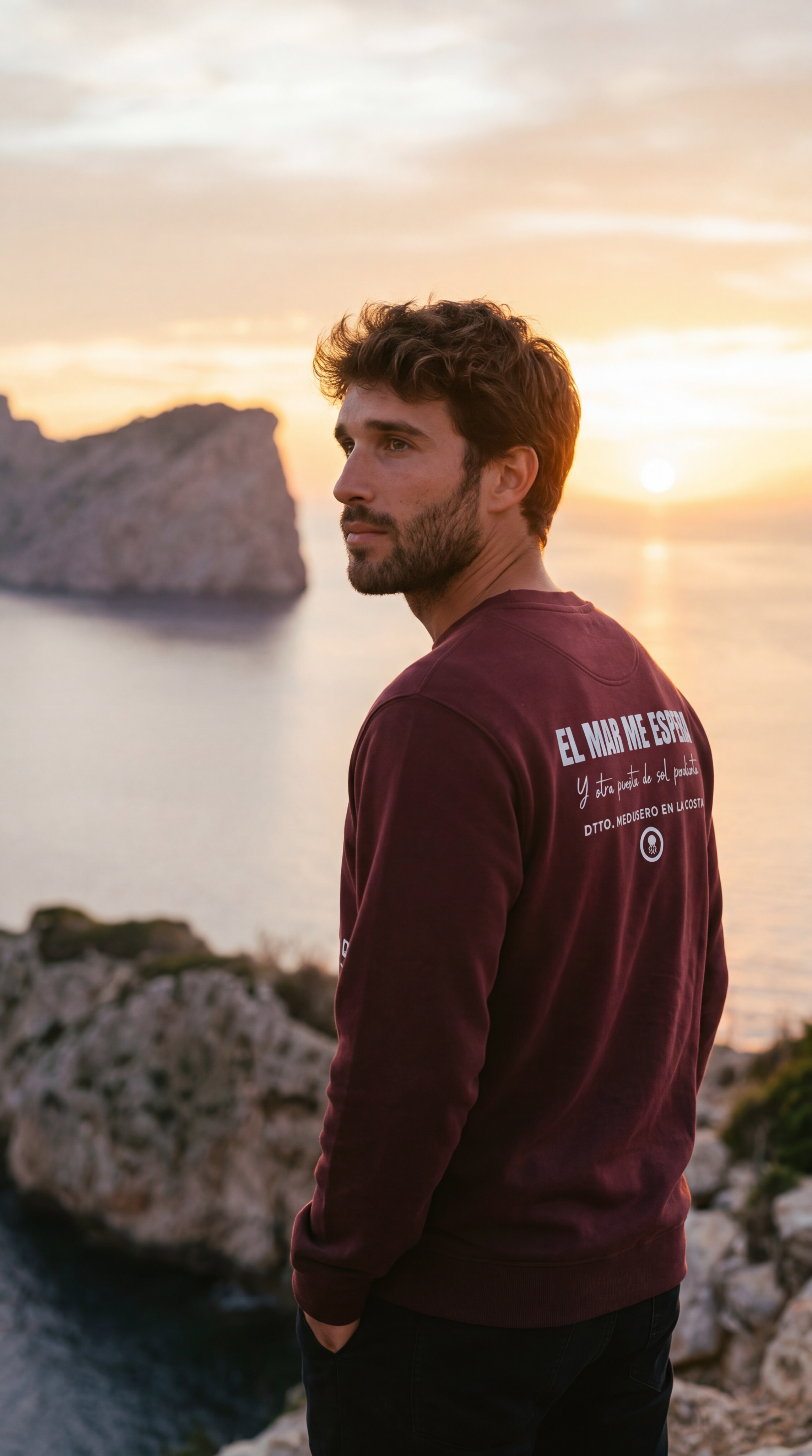 SUDADERA EL MAR ME ESPERA BURDEOS