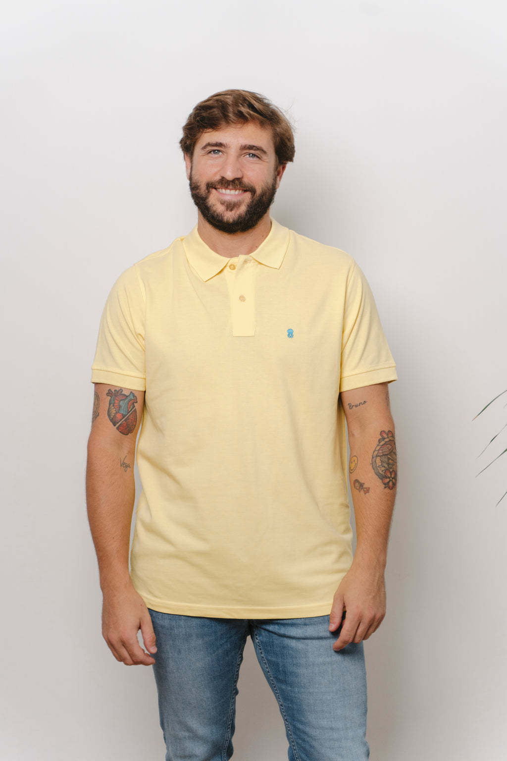 POLO AMARILLO/AZUL