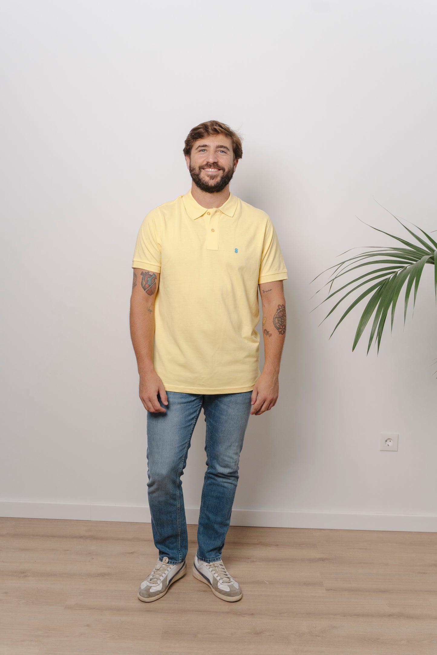 POLO AMARILLO/AZUL