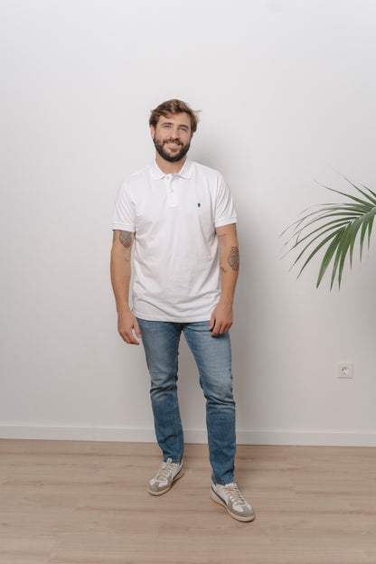 POLO BLANCO/MARINO