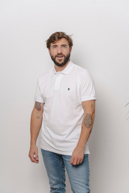 POLO BLANCO/MARINO