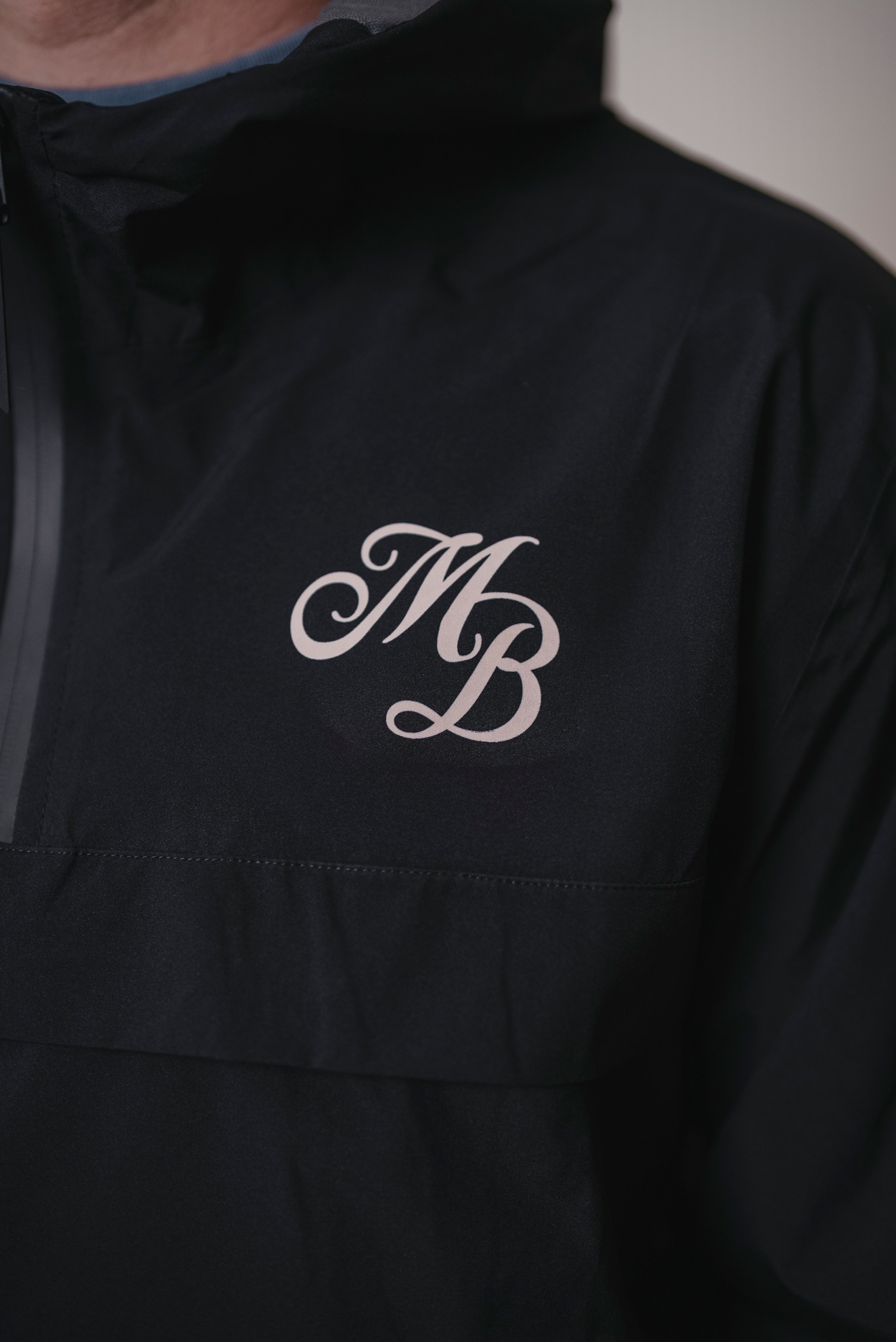 CHAQUETA CORTAVIENTOS IMPERMEABLE NEGRO