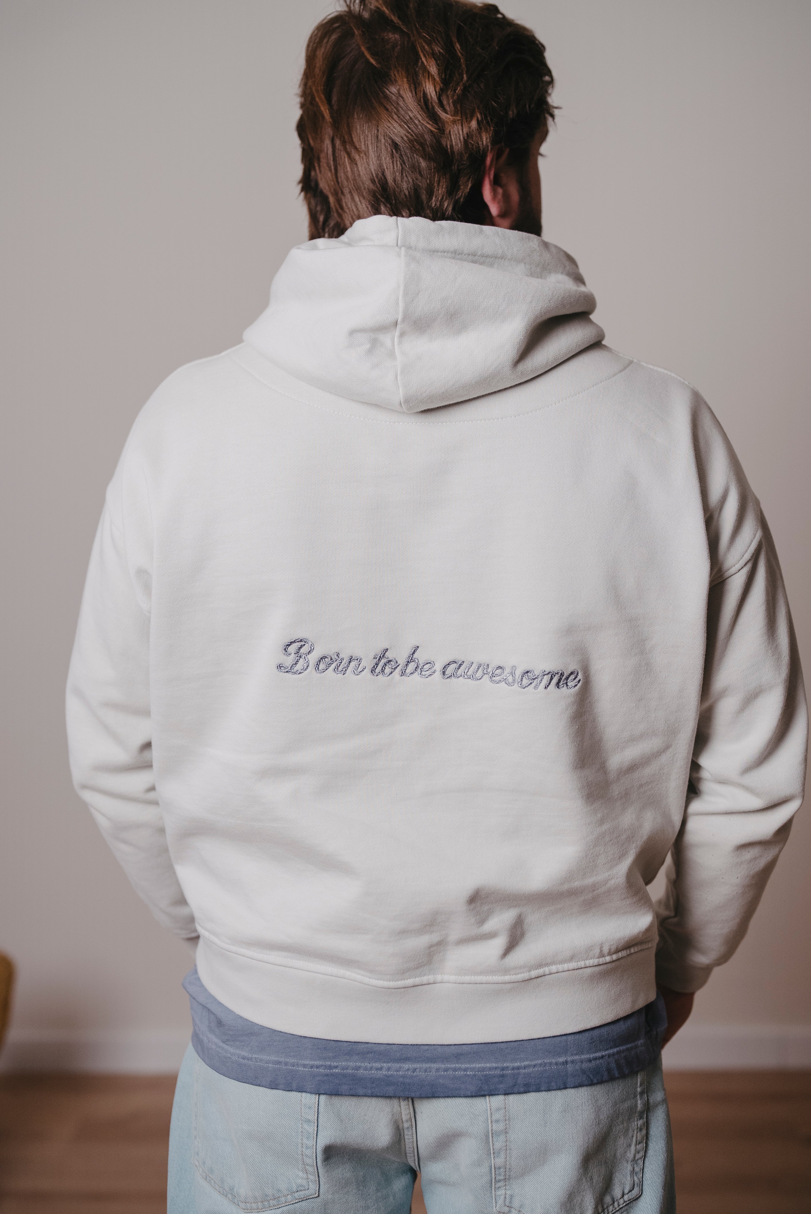 ZIP HOODIE ¨BORN TO BE AWESOME¨