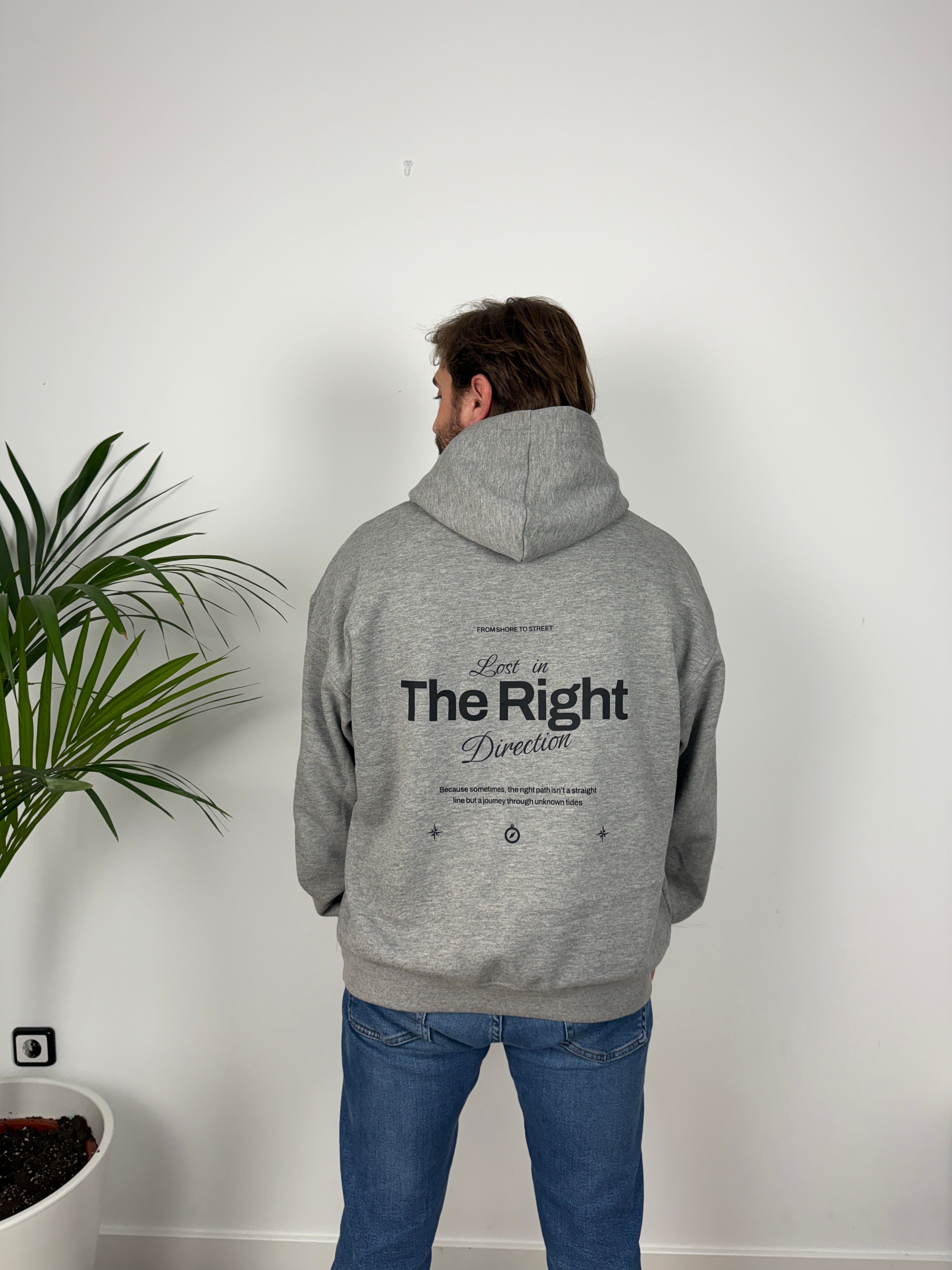 SUDADERA HOODIE COMPASS OVERSIZE